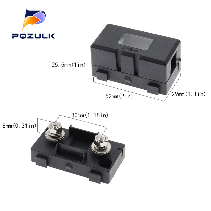 Držiak poistiek ANS-H so skrutkovým typom ANS-8, bezpečnostná doska, základňa do auta, poistková skrinka do automobilu, 20A, 50A, 70A, 80A, 100A, 150A, 175A, 200A