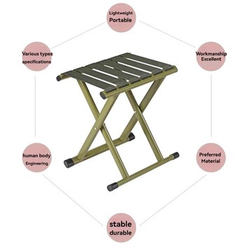 Външни преносими сгъваеми столове, лесни за сгъване столове, малки столове във формата на кон, домакински пейки, столове за риболов
