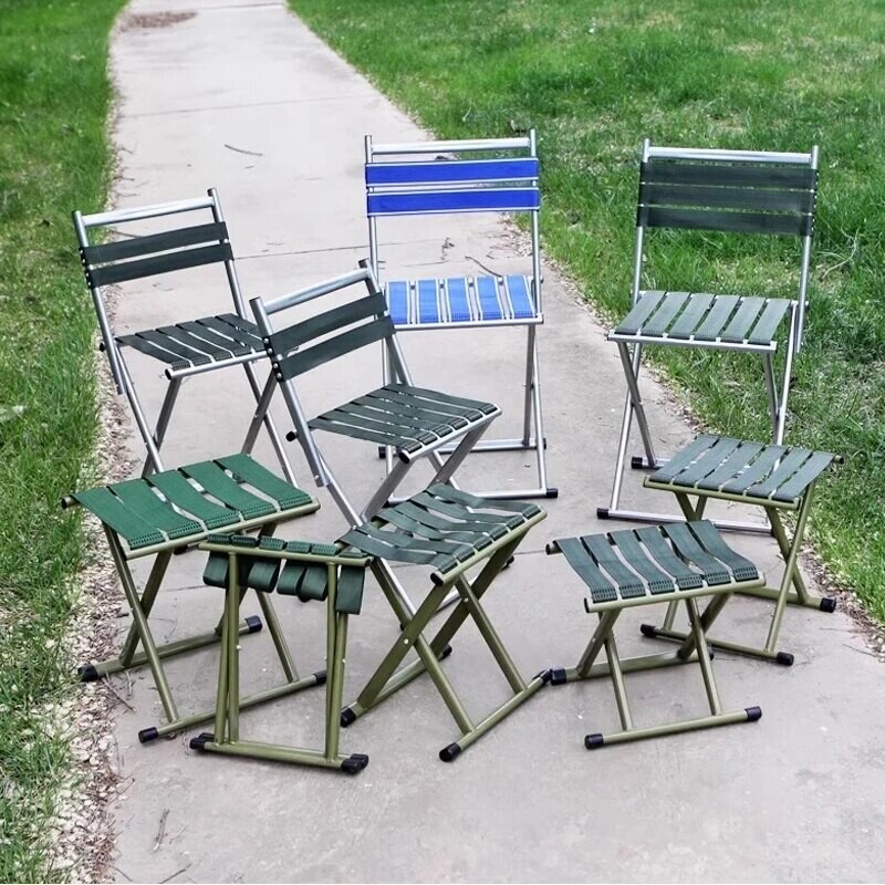Prenosné skladacie vonkajšie stoličky, Ľahko skladacie stoličky, Malé stoličky v tvare koňa, Lavice do domácnosti, Rybárske stoličky