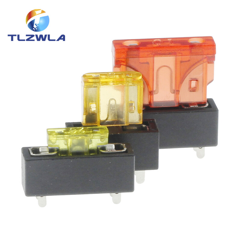 20 vnt. PCB plokštės tvirtinimo draudimo blokai, saugos gnybtai Micro Mini vidutinis mažas universalus automobilio saugiklių laikiklis.