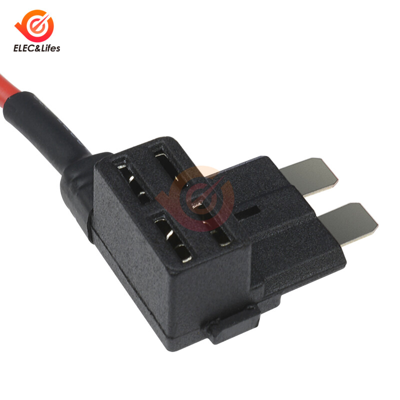 5 tk 12 V auto teraga kaitsmehoidik, vooluringi lisav TAP-adapter Micro Mini Standard ATM APM Blade autokaitse koos 10A AMP kaitsmejuhtmega