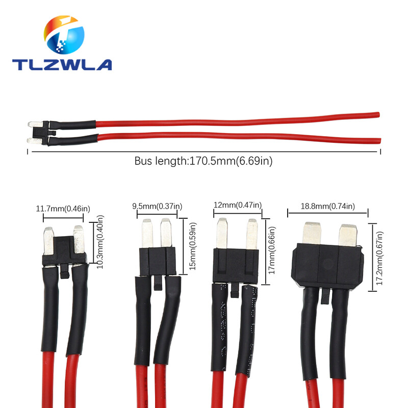 Automobilio dviejų linijų paprastas saugiklis maitinimo lizdas, standartinis Mini Micro 2 12 V saugiklių dėžutės lizdas, neardomoji modifikavimo linija