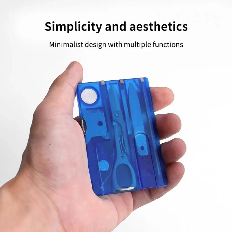 Outdoor Camping Multifunktsionaalne Šveitsi armee nugakaartide kombinatsioon, mitmeotstarbeline ellujäämistööriista iluülikond koos lambitööriista kaardiga.