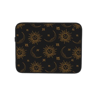 Puzdro na notebook, taška s magickými symbolmi slnka a mesiaca, vložka do tabletu, nárazuvzdorné puzdro 10, 12, 13, 15, 17 palcov