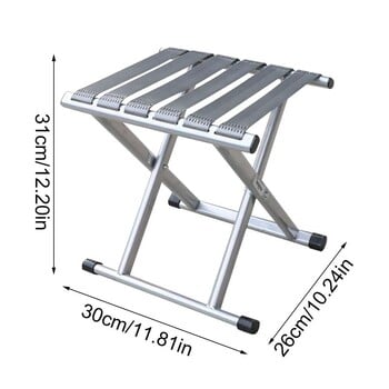 Къмпинг сгъваема табуретка Преносима телескопична табуретка Градинарска седалка Мини размер Удобен стол за градина Къмпинг Барбекю Дълго пътуване