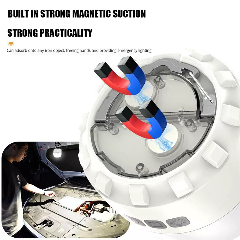 15000mah 2000W kempingové svetlo USB-C dobíjateľné 230 hodín s 3-farebnou baterkou pre vonkajší stan, magnetické núdzové svetlo