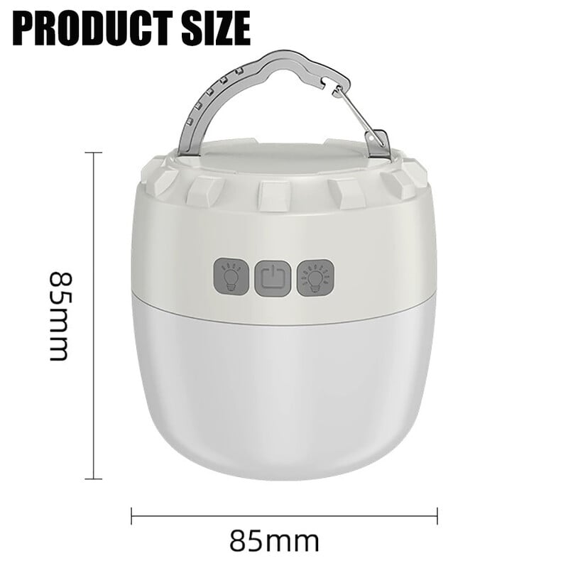 15000mah 2000W kempingové svetlo USB-C dobíjateľné 230 hodín s 3-farebnou baterkou pre vonkajší stan, magnetické núdzové svetlo