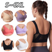 Grudnjaci za žene Bešavni grudnjak s jastučićima Velika veličina 4XL 5XL 6XL Bralette Push Up grudnjak Bežični sportski grudnjak Gornje donje rublje za teretanu