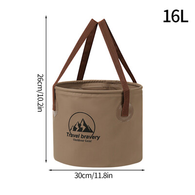 5L/8L/16L Кофа за миене на къмпинг Сгъваема кофа за вода Водоустойчива кофа за мивка за вода Туризъм Риболов Преносима кофа за съхранение на вода