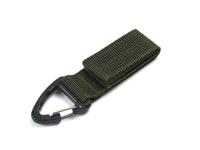 Õues matkamine Nailonist lindiga võtmehoidja Molle taktikaline seljakott kolmnurga seljakott vöökott Kinnitus konks, pandlaga ronimistööriist