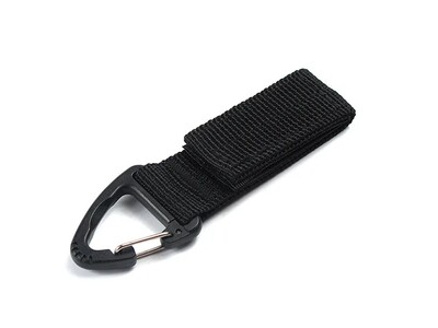 Õues matkamine Nailonist lindiga võtmehoidja Molle taktikaline seljakott kolmnurga seljakott vöökott Kinnitus konks, pandlaga ronimistööriist