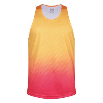 Ανδρικό αθλητικό γιλέκο Marathon Running χωρίς μανίκια Tank Quick Drying Top Εξαιρετικά ελαφρύ πολυεστερικό φανελάκι στίβου