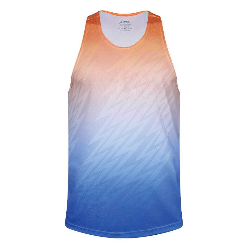 Pánske športové tielko na maratón, beh bez rukávov, rýchloschnúce tielko, ultraľahký atletický polyesterový dres