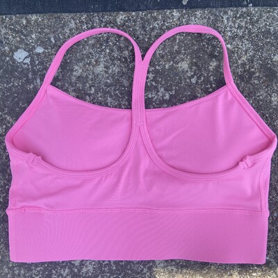 Dámska jednofarebná športová podprsenka s popruhmi v tvare Y, vysoká pevnosť, komplexný tréningový top s výstužou na jogu a hrudníkom