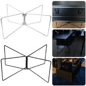 1 ks Skladací stojan na chladiaci box na kempovanie, vonkajší držiak na piknikové nádoby, police, kovový prenosný skladací stojan, stojan na ľad