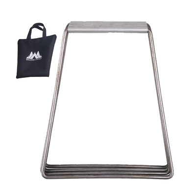 1 ks Skladací stojan na chladiaci box na kempovanie, vonkajší držiak na piknikové nádoby, police, kovový prenosný skladací stojan, stojan na ľad