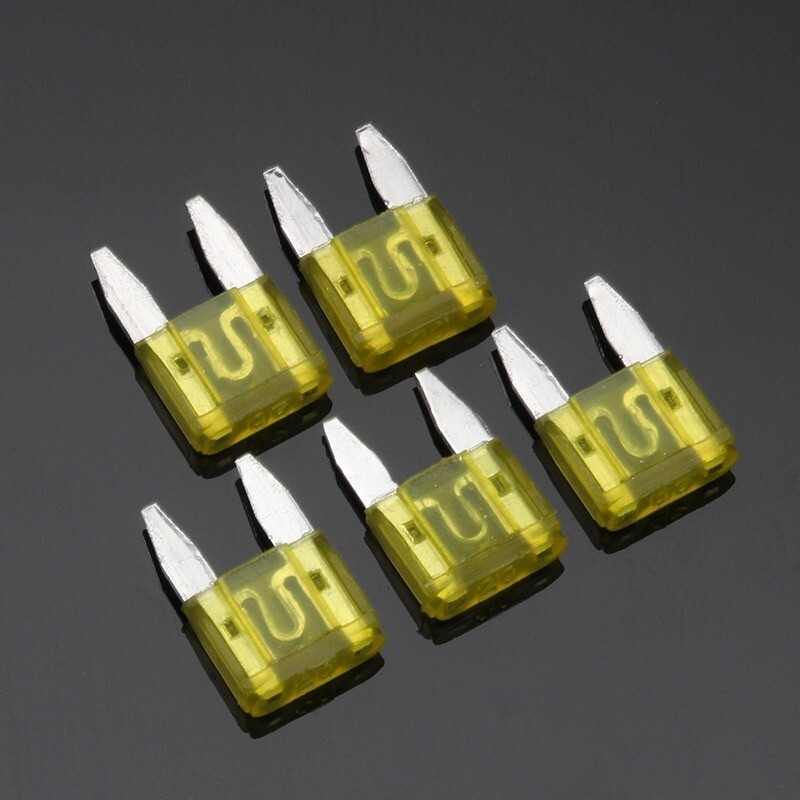 60 vnt. 5A 10A 20A 25A 30A automobilinis saugiklis Automobilio saugiklis Standartinis asortimento rinkinys, naudojamas mažam automobiliui