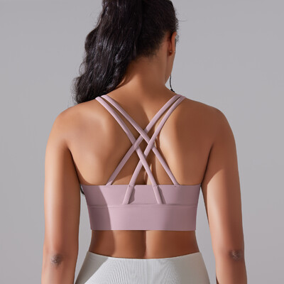 Dámska športová podprsenka, sexy joga podprsenka s vysokou oporou, nárazom, športová spodná bielizeň, beh, rýchloschnúci top, fitness, posilňovňa, vystužená braletka