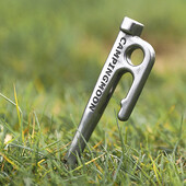 Σκηνή κάμπινγκ Stake από ανοξείδωτο ατσάλι βαρέως τύπου μανταλάκια με γάντζο Μικρό εργαλείο 20/26/30/35/40cm για κουβούκλιο σκηνής κάμπινγκ