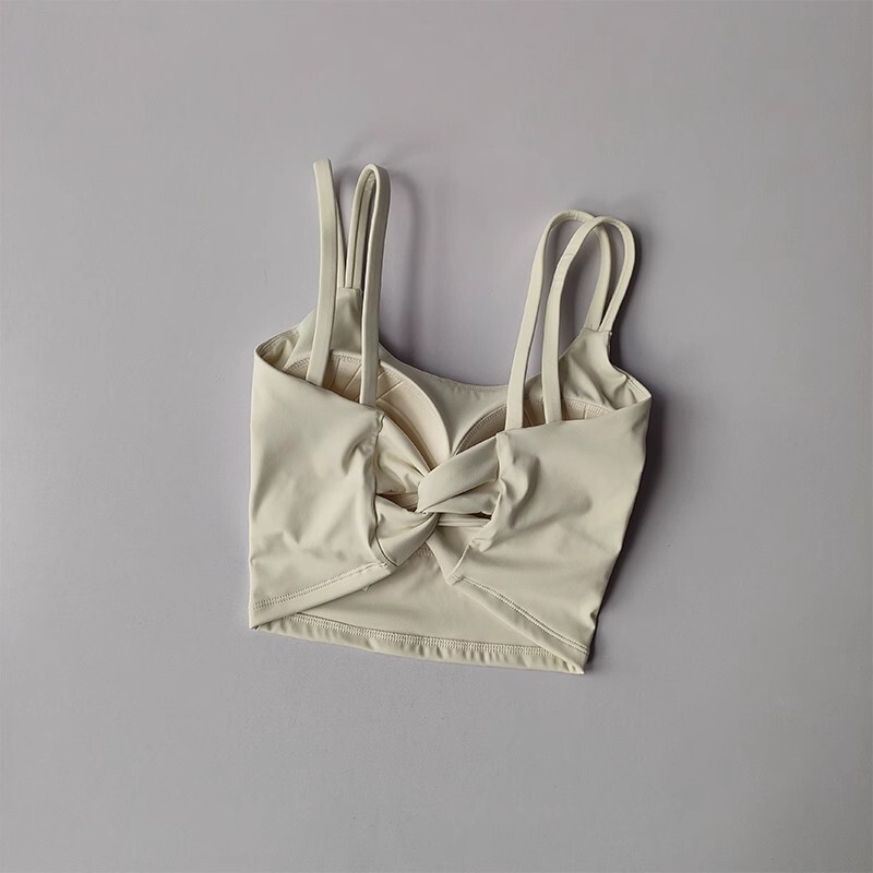 Dámske športové podprsenky, fitness top, sexy spodná bielizeň, push-up podprsenka s pevnou výstelkou, joga podprsenka s uzlom na chrbte, spodná bielizeň, športové topy, bežecké tielko, cvičebné topy