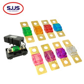 【5-1 DB】ANS BIZTOSÍTÉK 20A 30A 40A 50A 60A 70A 80A 100A 125A 150A 175A ANL aranyozott csapos autóbiztosítékok Mini autó sztereó audio AFS biztosíték