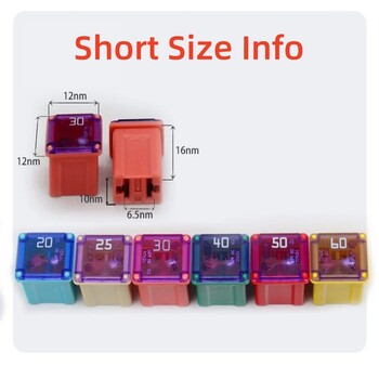 PEC Car Mini Square Long Foot Short Foot Fuse Car Square Fuse Box 120A 230A 40A 50A 60A