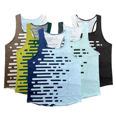 Brand Run Athletics Tank Top Runnning Speed Singlet Fitness póló Férfi Ruházat Ujjatlan Srácmellény testreszabás