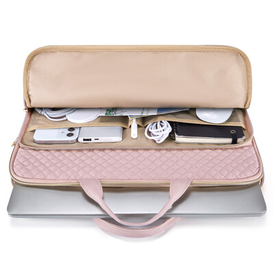 BAGSMART Husă de mână pentru laptop 13,3/14/15,6 inchi Geanta de umăr pentru computer pentru femei Serviete pentru notebook pentru Macbook Air Pro 13 14