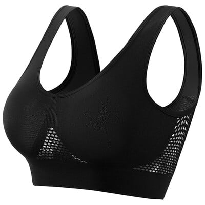 S-4XL Γυναικείο Αθλητικό Σουτιέν Yoga Breathable Fitness Running Active γιλέκο με επένδυση Crop Tops Εσώρουχα γυμναστηρίου Γιόγκα top σουτιέν