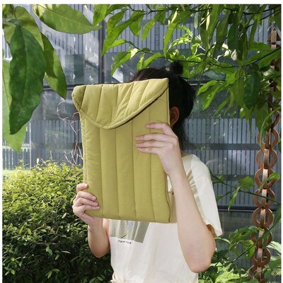 Minkštas nešiojamojo kompiuterio krepšys, atsparus vandeniui 11/13/15 colių nešiojamojo kompiuterio dėklas, atsparus smūgiams, išsiuvinėta medvilnė, skirta Lenovo/HP/Dell