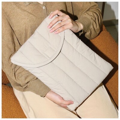 Minkštas nešiojamojo kompiuterio krepšys, atsparus vandeniui 11/13/15 colių nešiojamojo kompiuterio dėklas, atsparus smūgiams, išsiuvinėta medvilnė, skirta Lenovo/HP/Dell