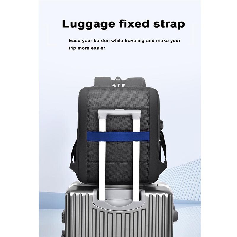 Veľkokapacitná vodotesná pánska taška na notebook Oxford s nabíjacím portom USB, príslušenstvom pre notebooky Macbook, pracovnými taškami pre notebooky 15,6"