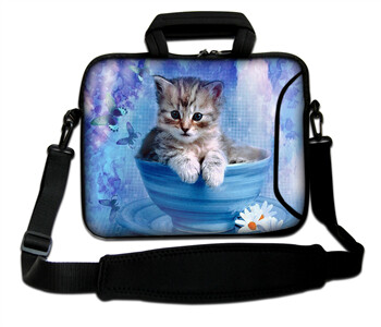 Neoprénová taška na notebook cez rameno pre Macbook Air/Pro/Hp/Asus/XiaoMi 13,3 10, 14, 15, 15,6 17"