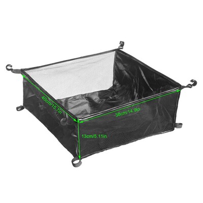 Under Table Camping Storage Organizer Mesh Basket Organizer For Camping Table Portable Mesh Pouch Under Picnic Organizer Table