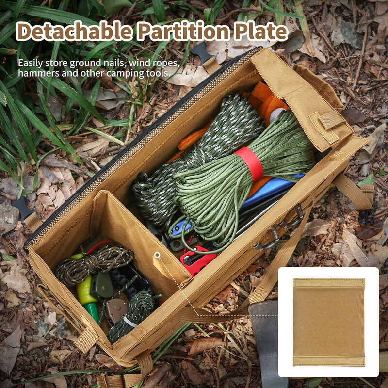 Τσάντα αποθήκευσης πολλαπλών εμπορευματοκιβωτίων Stakes Outdoor Camping Ten Stakes Hammer για σφυριά σκηνών πεζοπορίας