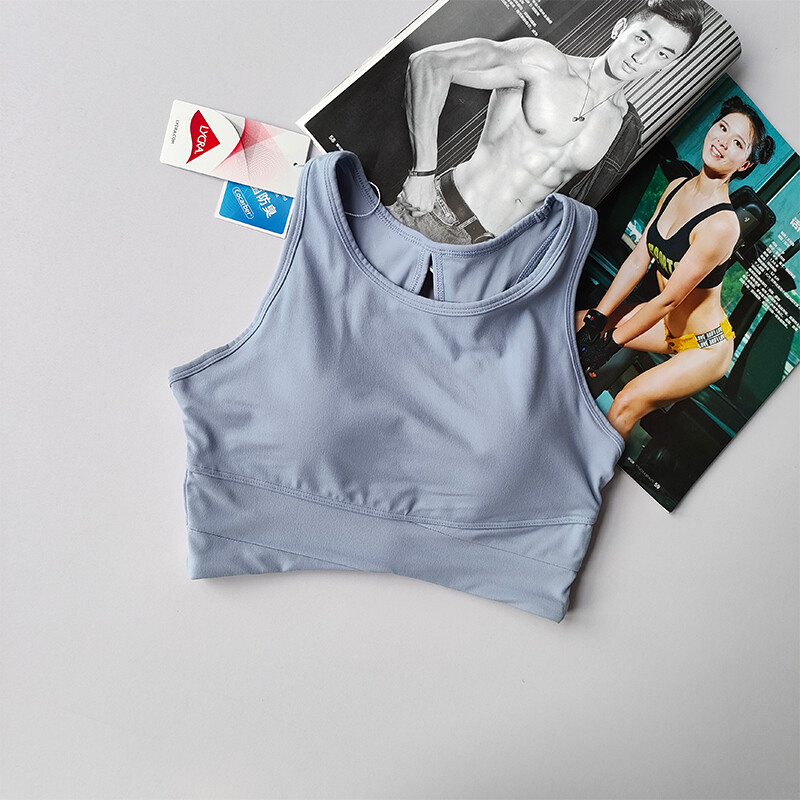 Dámska bezšvová športová podprsenka, letná telová kolekcia, fitness podprsenka na prsia, integrovaný pevný rýchloschnúci chrbát, tielko na jogu