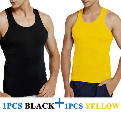 Pánske tielko, 100% bavlnené bežecké tielko, fitness a športové oblečenie, tenké farebné, outdoorové, ležérne, darčekové, 7 farieb