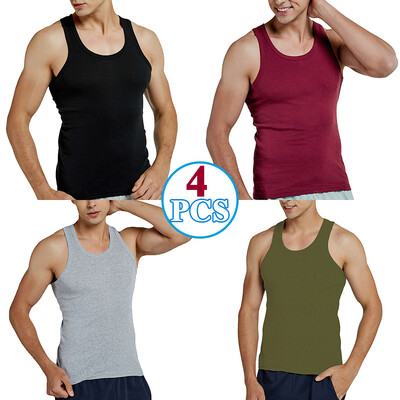 Pánske tielko, 100% bavlnené bežecké tielko, fitness a športové oblečenie, tenké farebné, outdoorové, ležérne, darčekové, 7 farieb