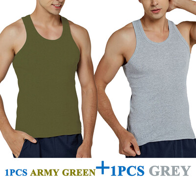 Pánske tielko, 100% bavlnené bežecké tielko, fitness a športové oblečenie, tenké farebné, outdoorové, ležérne, darčekové, 7 farieb