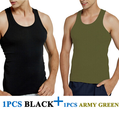 Pánske tielko, 100% bavlnené bežecké tielko, fitness a športové oblečenie, tenké farebné, outdoorové, ležérne, darčekové, 7 farieb