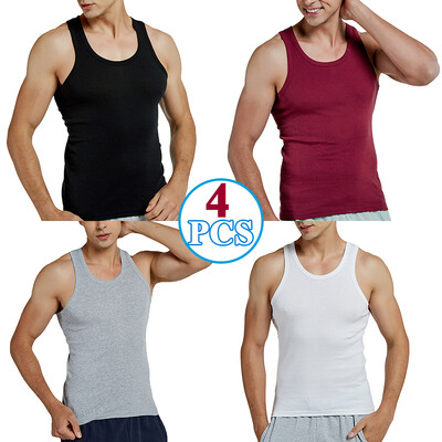 Pánske tielko, 100% bavlnené bežecké tielko, fitness a športové oblečenie, tenké farebné, outdoorové, ležérne, darčekové, 7 farieb