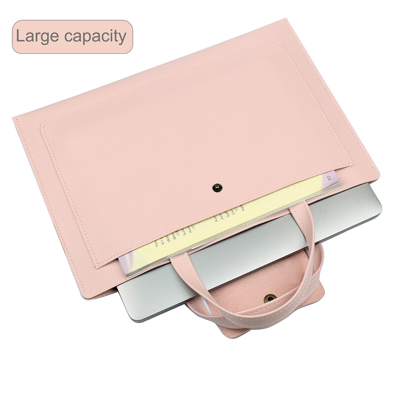 Klēpjdatora soma Slim rokassomiņas piedurknes PU ādas vāciņš priekš Macbook Xiaomi Huawei Lenovo Microsfoft 13 14 15 16 piezīmjdatora planšetdatora portfelis