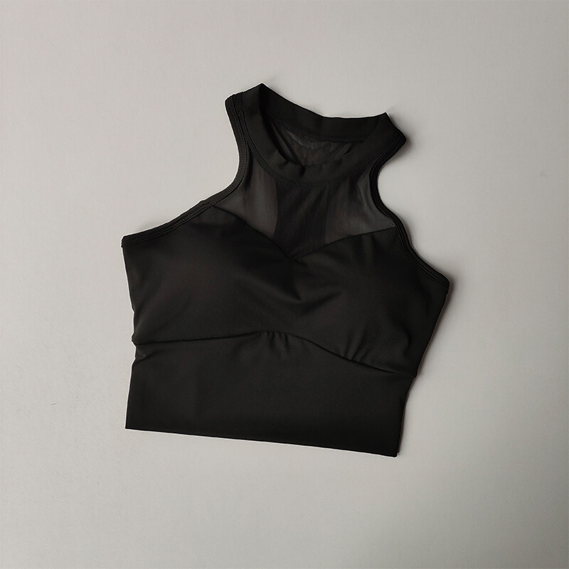 Doplnkové prsia zhromažďujúce športové spodné prádlo Dámske sexy podprsenky zo sieťoviny, rýchloschnúce fitness vesta, joga oblek, vonkajšie oblečenie