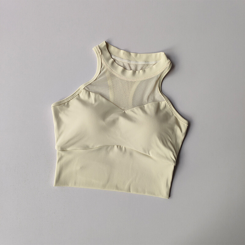 Doplnkové prsia zhromažďujúce športové spodné prádlo Dámske sexy podprsenky zo sieťoviny, rýchloschnúce fitness vesta, joga oblek, vonkajšie oblečenie