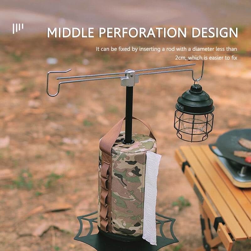 Camping Paper Box Τσάντα αποθήκευσης χαρτιού κουζίνας Κρεμαστό συρτάρι χαρτιού Μεσαία διάτρητη χαρτοπετσέτα χαρτοπετσέτας κουζίνας