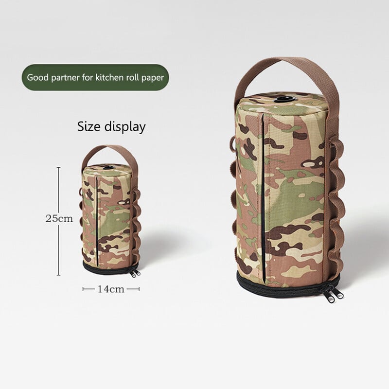Camping Paper Box Τσάντα αποθήκευσης χαρτιού κουζίνας Κρεμαστό συρτάρι χαρτιού Μεσαία διάτρητη χαρτοπετσέτα χαρτοπετσέτας κουζίνας