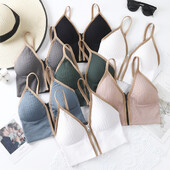 Γυναικεία αθλητικά σουτιέν Λευκό αναπνεύσιμο επάνω στενό Crop Top γιλέκο γιόγκα μπροστινό φερμουάρ Plus μέγεθος Αντικραδασμικό γυμναστήριο Αθλητικό σουτιέν