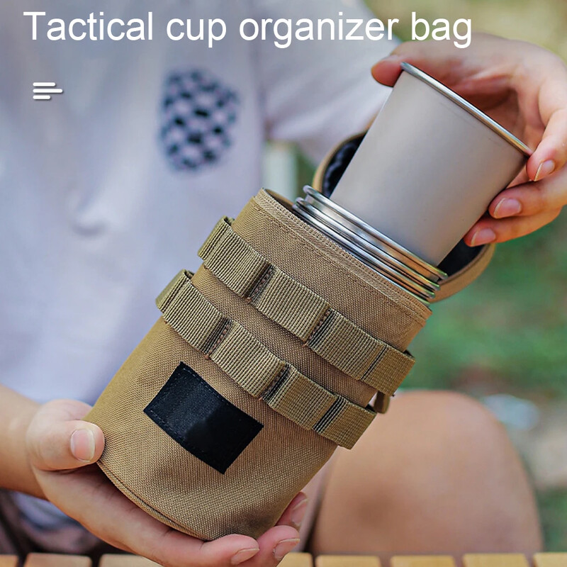 Camping Cup Organizer Τσάντα αποθήκευσης μπουκαλιού νερού Φορητή τσάντα αποθήκευσης για υπαίθριο ταξίδι Κάμπινγκ μπάρμπεκιου πικνίκ
