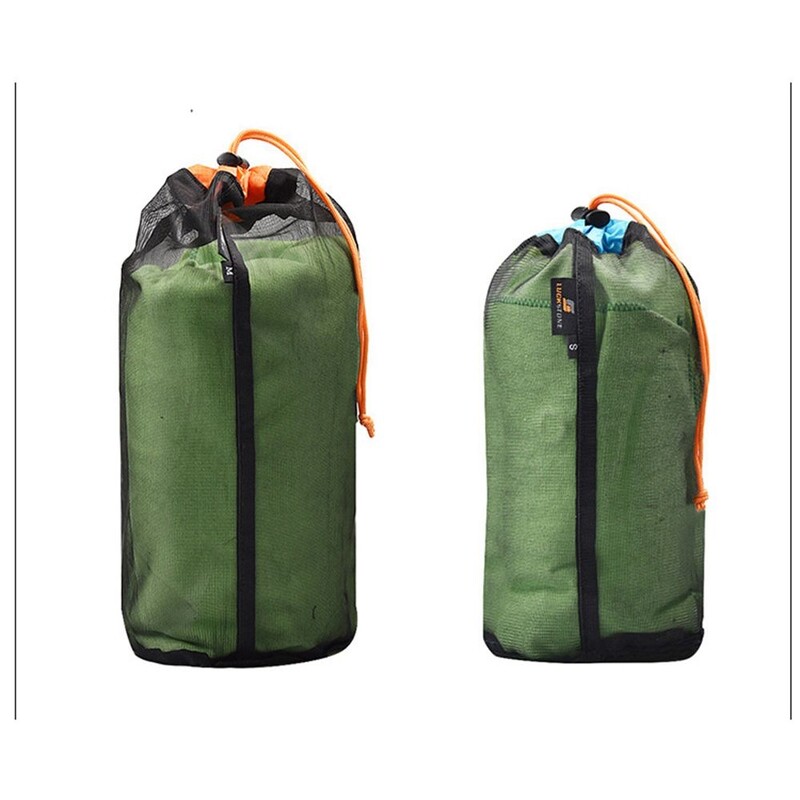 Τσάντα συμπίεσης υπνόσακου Camping Down Ελαφρύ διχτυωτό κορδόνι περίσφιξης Ταξιδιωτικός σάκος Sundries Organizer Τσάντα αποθήκευσης Νέο