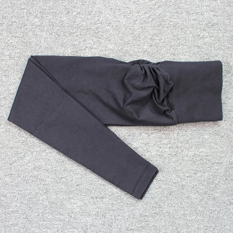 Besiūliai megzti antblauzdžiai Fitneso treniruoklių kelnės Moteriškos antblauzdžiai Klubai Aptempti persikų sėdmenys aukštu juosmeniu nuogos jogos kelnės